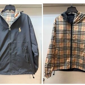 Reversible Gray and Plaid Jacket